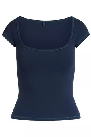 SKIMS Cotton Jersey Scoop Neck T-Shirt