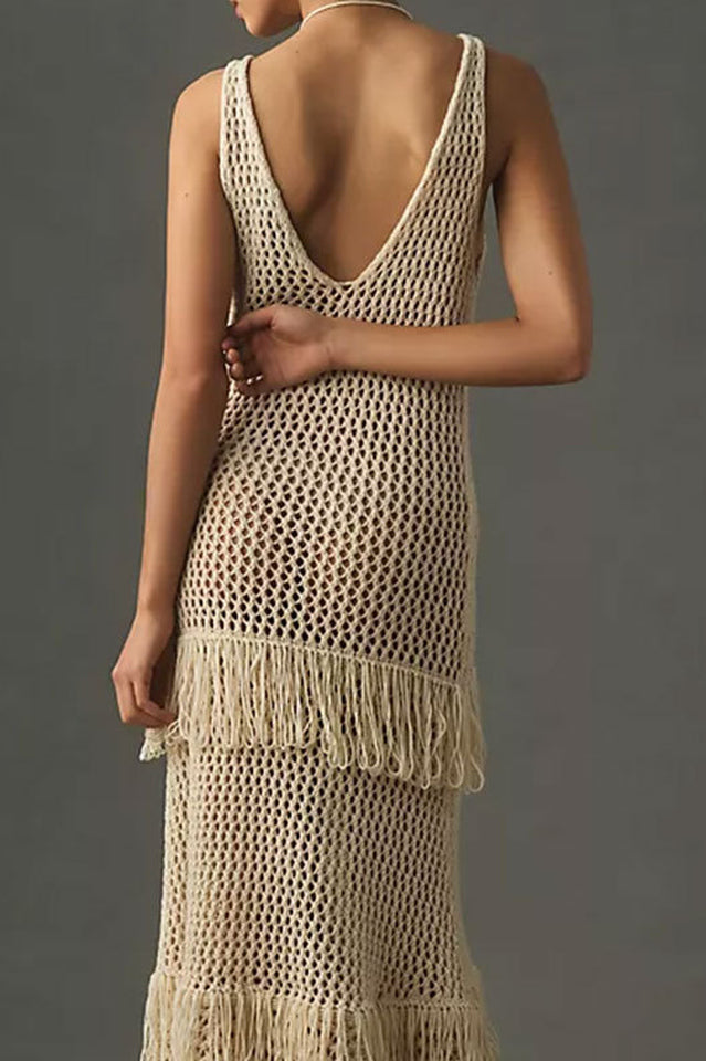 Sunday In Brooklyn Crochet Ruffle Dress
