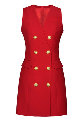 Sleeveless Blazer Dress