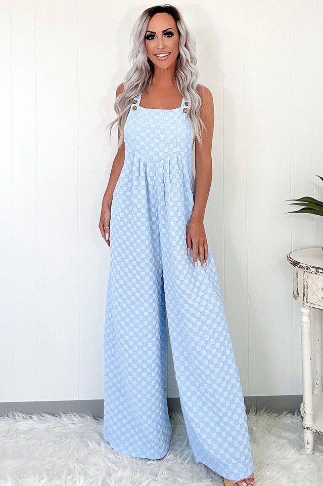 Check Yourself Wide Leg Overalls