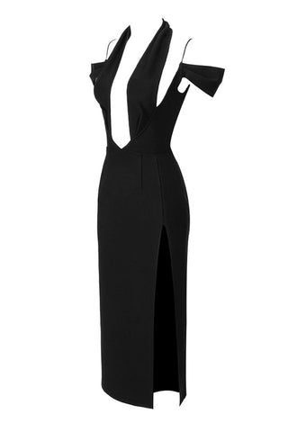 Marigold Elegance Black Dress