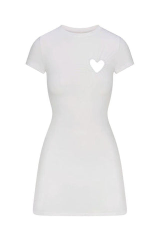 SKIMS Cotton Jersey Heart Mini Dress