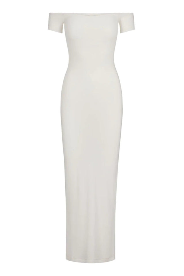 SKIMS Soft Lounge Off-Shoulder Slip Dress
