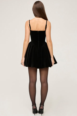 Selina Velvet Tulle Mini Dress