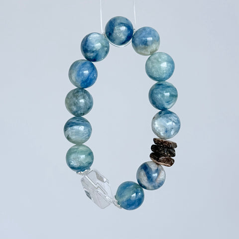 Kyanite & Clear Quartz Bracelet