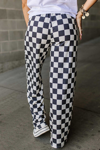 Pep Talk Checker Knit Pants