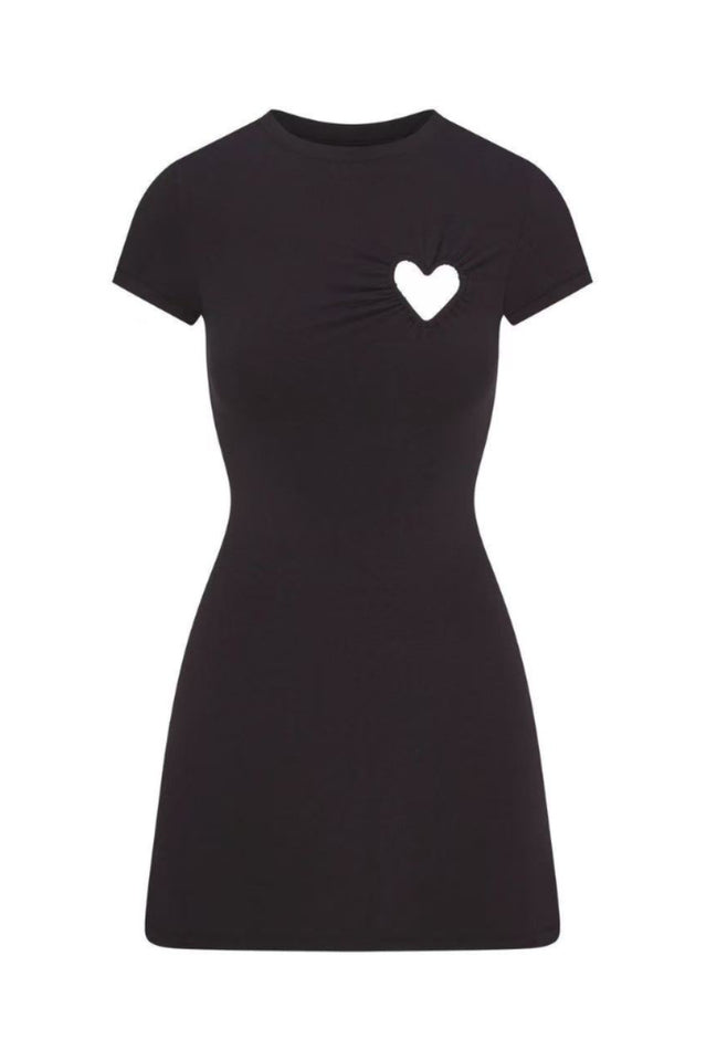 SKIMS Cotton Jersey Heart Mini Dress