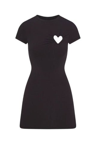 SKIMS Cotton Jersey Heart Mini Dress