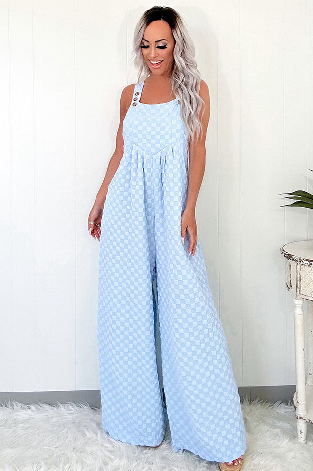 Check Yourself Wide Leg Overalls