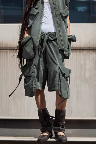 OPEN YY Rolled Waist Cargo Shorts