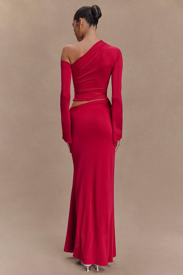 Ainsley Asymmetrical Maxi Skirt