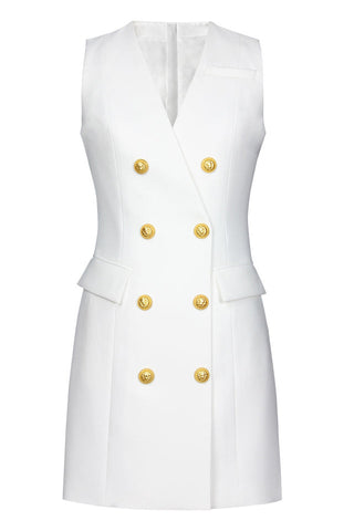 Sleeveless Blazer Dress