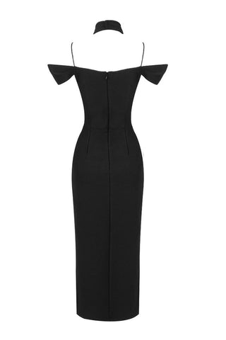 Marigold Elegance Black Dress