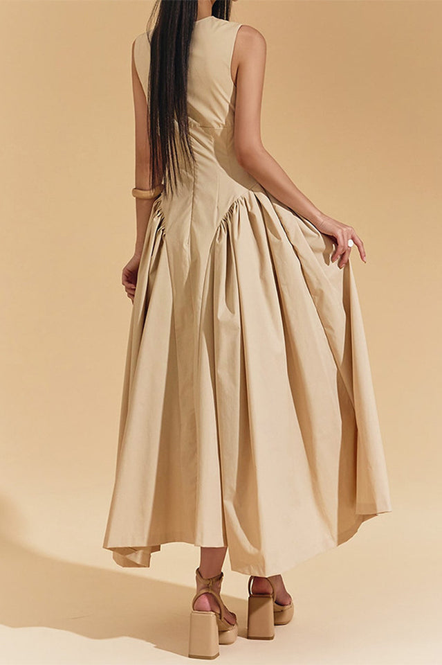 Anna Square Neck Midi Dress