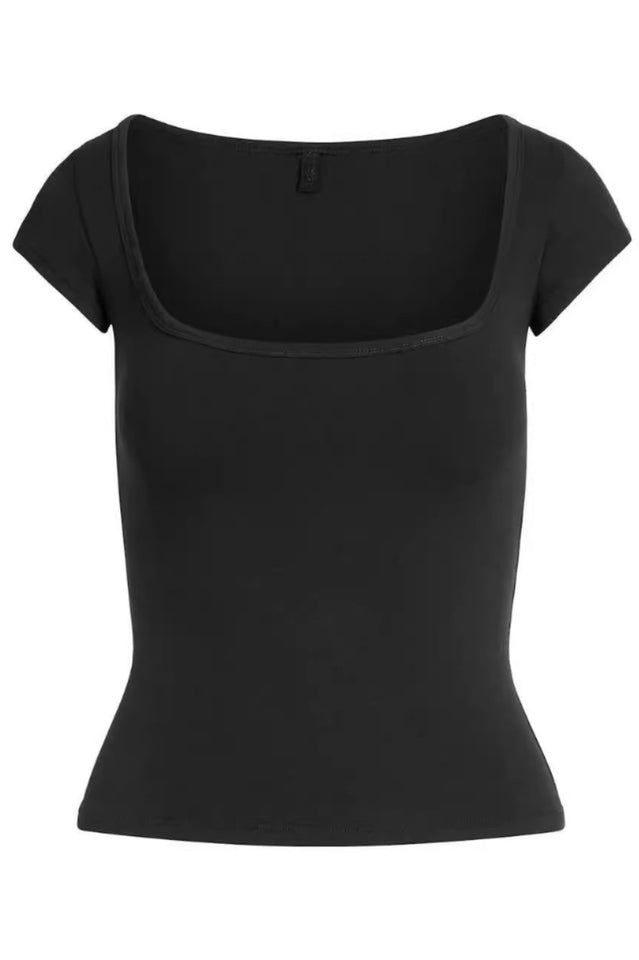 SKIMS Cotton Jersey Scoop Neck T-Shirt