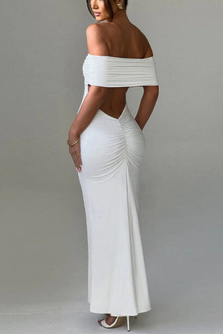 Belinda Off-Shoulder Elegance Maxi Dress