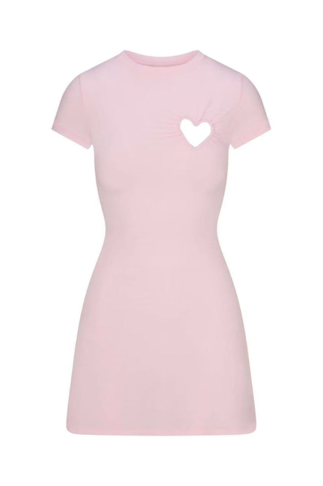 SKIMS Cotton Jersey Heart Mini Dress