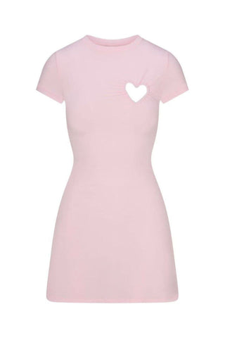 SKIMS Cotton Jersey Heart Mini Dress