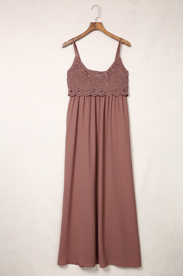 Mauve Boho Maxi Dress