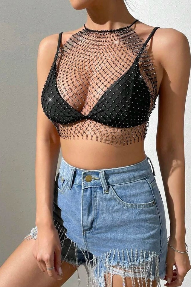 Hand-Woven Fishing Net Cover Up