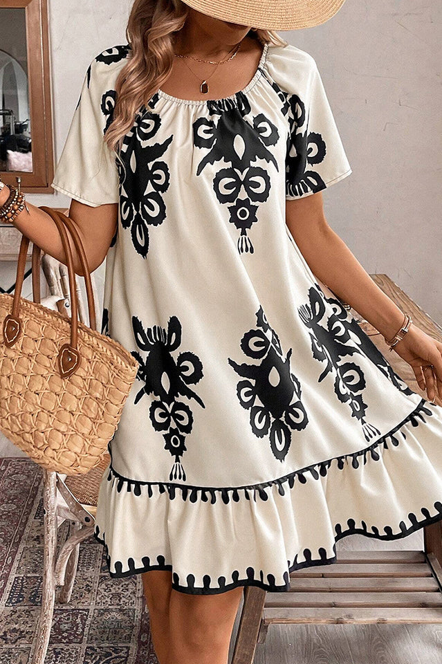Vacation Bohemian Mini Dress