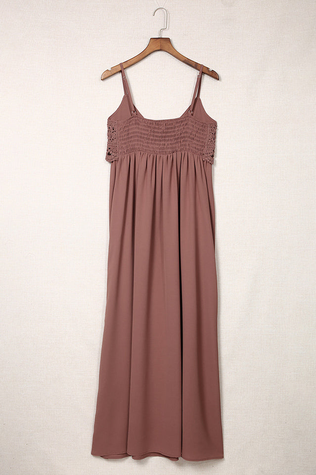 Mauve Boho Maxi Dress