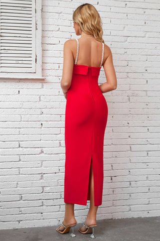 Alani Embellished Strap Bandage Dress