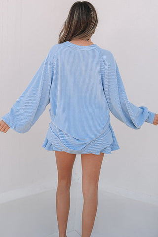 Casual Knit Skirt Set