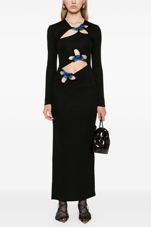 Circular Mood Stone Long Sleeve Dress
