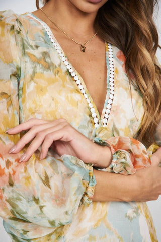Pamelia Floral Print Dress