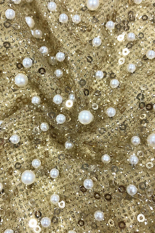 Lainey Pearls Beaded Maxi Dress