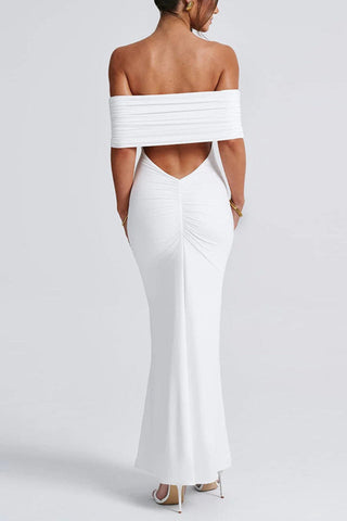 Belinda Off-Shoulder Elegance Maxi Dress