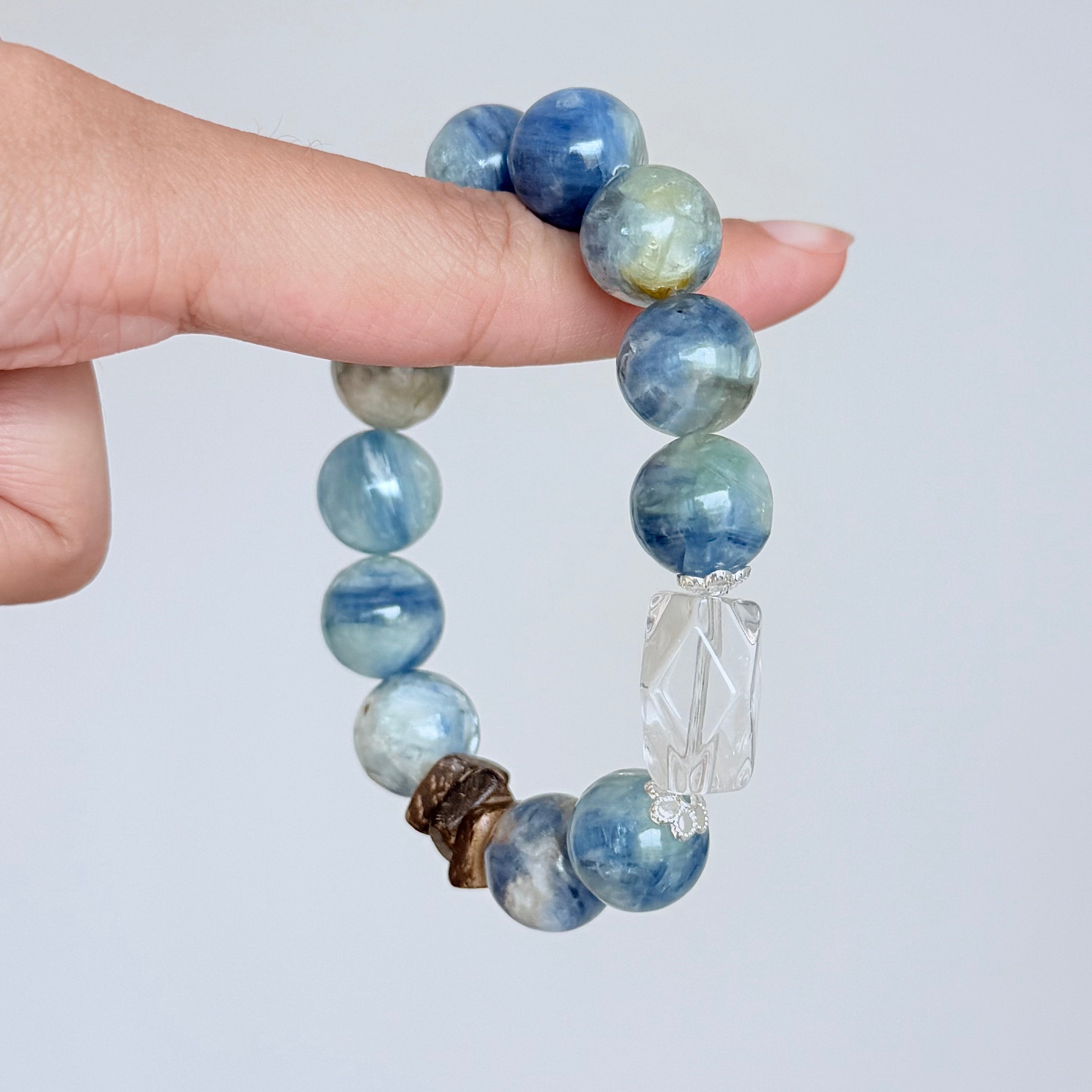 Kyanite & Clear Quartz Bracelet