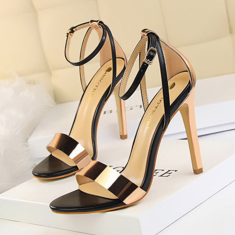 Women's Nightclub Stiletto Spliced Heels