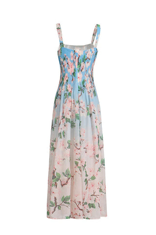 Daryl Strappy Floral Printed Maxi Dress