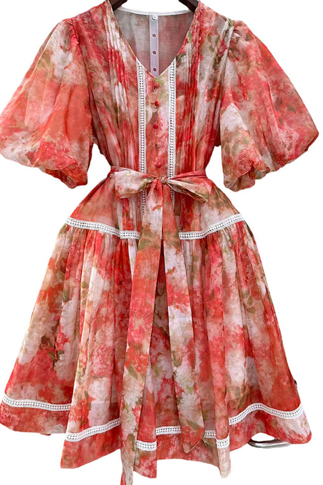 Tama Floral Print Mini Dress