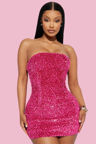 Kara Sequin Mini Dress