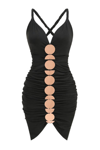 Cynthia Metallic Sequin-Embellished Dress