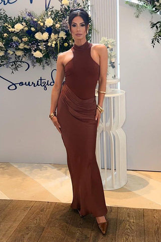 Vera Asymmetrical Cut Out Maxi Dress
