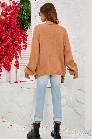 Fall In Daisy Oversized Knit Cardigan