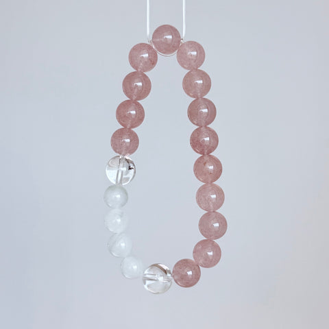 Strawberry Quartz & Aventurine Bracelet
