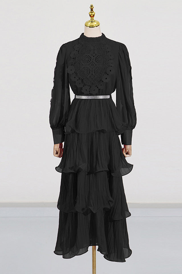 Antheaa Chiffon A-Line Maxi Dress