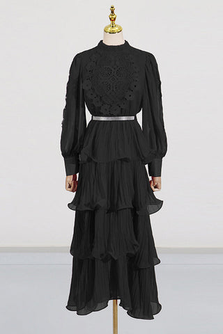 Antheaa Chiffon A-Line Maxi Dress