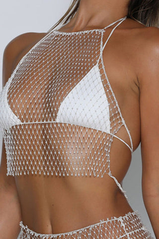 Hand-Woven Fishing Net Cover Up
