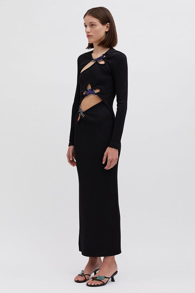 Circular Mood Stone Long Sleeve Dress