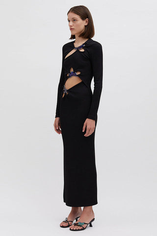 Circular Mood Stone Long Sleeve Dress