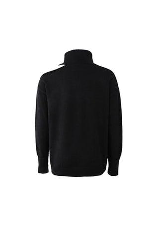 Two Lapel Knit Sweater