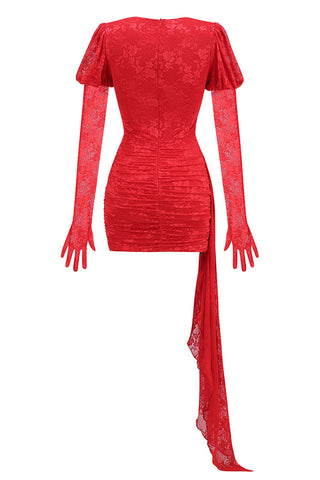Myra Cutout Draped Mini Dress