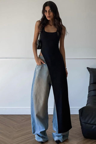 Diagonal Hem Maxi Top