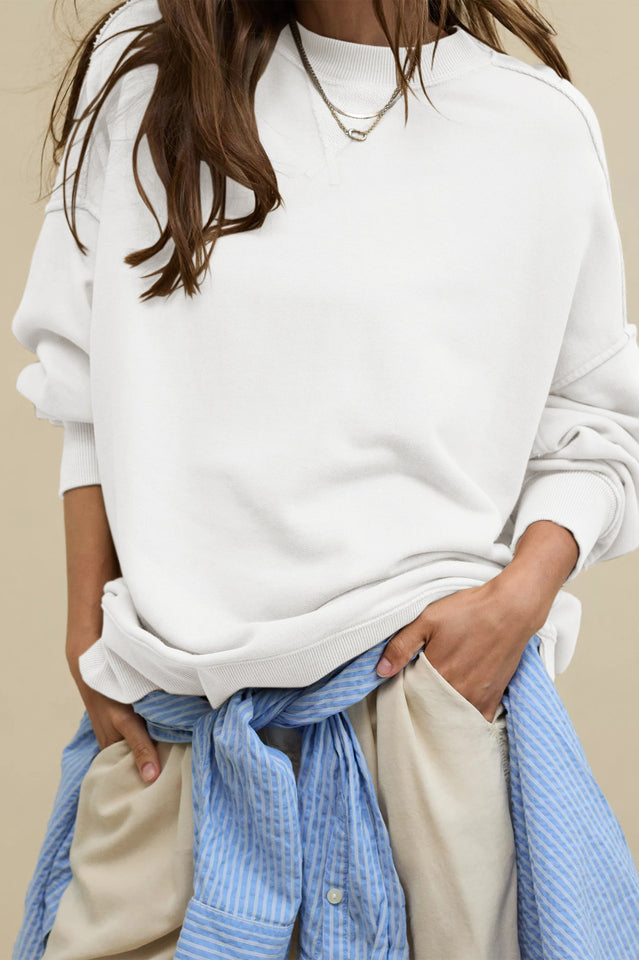 Hamptons Cotton Blend Pullover Sweater